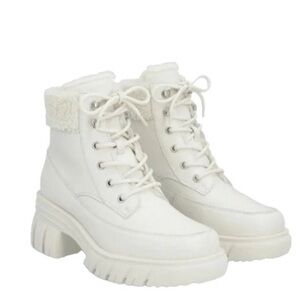 ALDO NYDOREMAS FAUX FUR LACE UP WINTER BOOTS SIZE 7